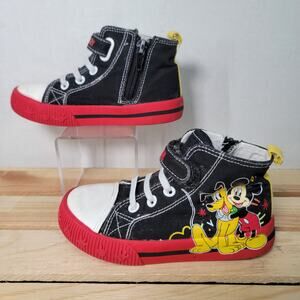Mickey Mouse Toddler Hi-Top Shoes Mickey & Goofy - Size 9